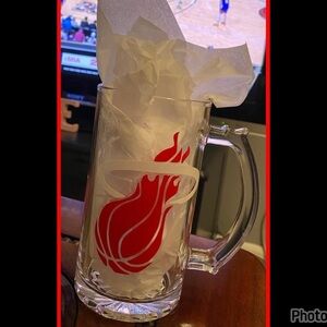 NBA Miami Heat Glass Beer Mug